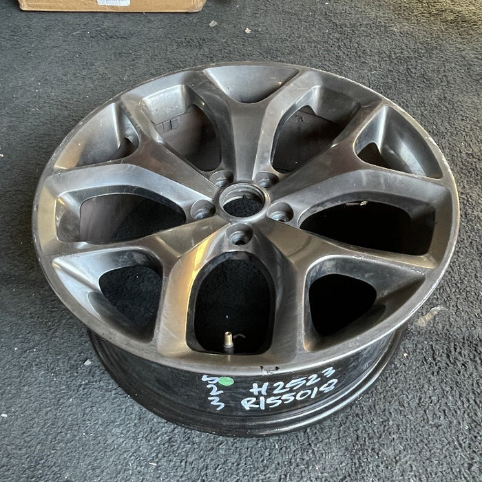 20" CHALLENGER 15-17 20x8 aluminum 5 Y spoke polished with silver pockets satin carb Original OEM Wheel Rim