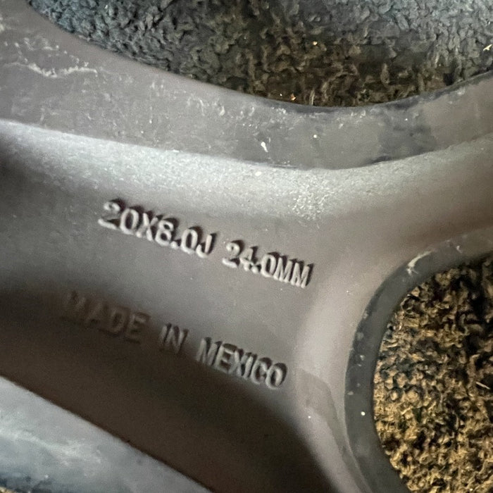 20" CHALLENGER 15-17 20x8 aluminum 5 Y spoke polished with silver pockets satin carb Original OEM Wheel Rim