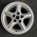 16" LAND ROVER 02 , alloy , 16x8 , 5 grooved spokes Original OEM Wheel Rim - Angle View