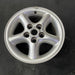 16" LAND ROVER 02 , alloy , 16x8 , 5 grooved spokes Original OEM Wheel Rim - Close-Up Detail