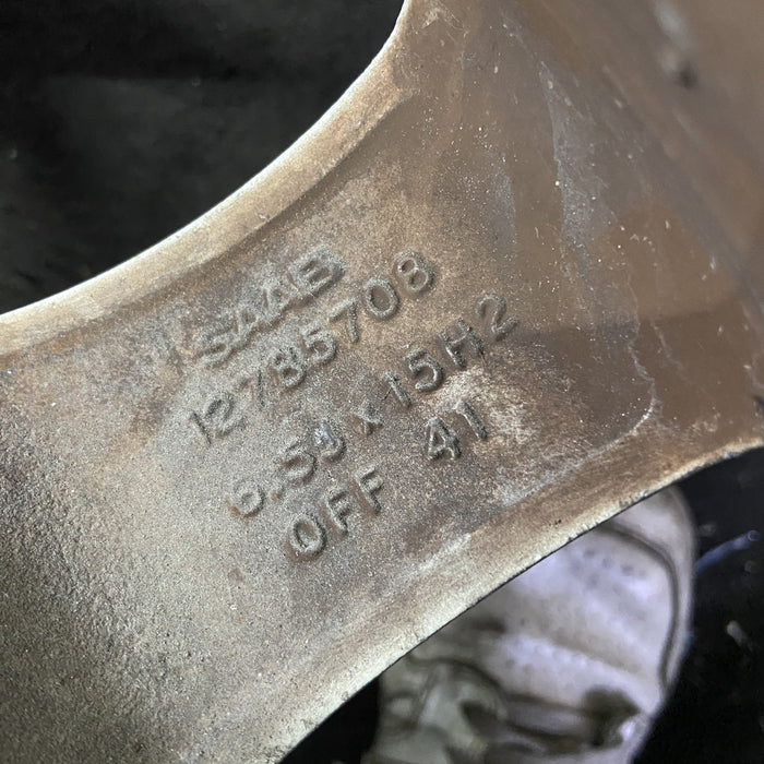 15" SAAB 9-3 03 15x6.5, alloy , Sdn Original OEM Wheel Rim