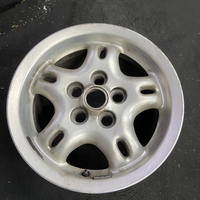 16" RANGE ROVER 98 16x8 , w/cut out holes Original OEM Wheel Rim - Side Profile