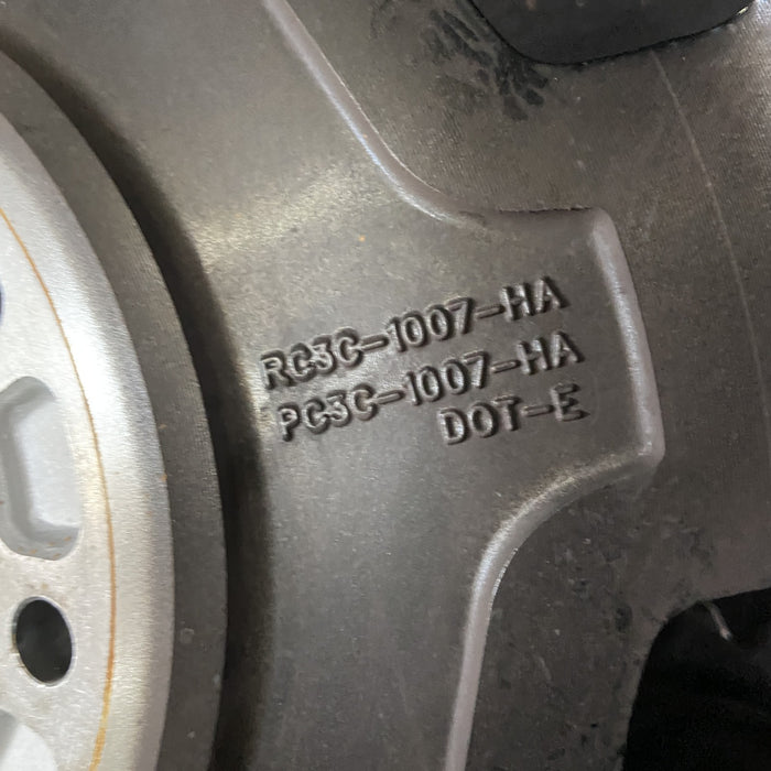 20" FORD F250SD PICKUP 23-25 20x8, , solid spoke, black, slotted spoke Original - Back View