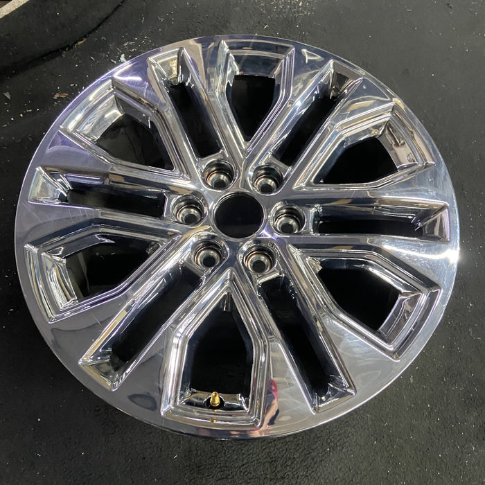20" FORD F150 PICKUP 24-25 20x8.5, , split spoke, , chrome Original OEM Wheel - Side Profile