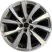 18" MKC 19 18x8 , 10 spoke, machined face with pockets Original OEM Wheel Rim - Front View