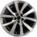 18" MKC 19 18x8 , 10 spoke, machined face with pockets Original OEM Wheel Rim - Front View