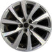 18" MKC 19 18x8 , 10 spoke, machined face with pockets Original OEM Wheel Rim - Front View