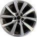18" MKC 19 18x8 , 10 spoke, machined face with pockets Original OEM Wheel Rim - Front View