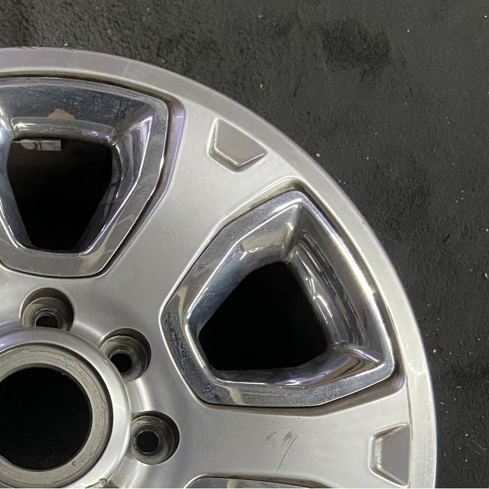 20" DODGE 2500 PICKUP 14 20x8 6 spoke w/chrome inserts opt WRJ Original OEM - Close-Up Detail