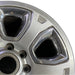 20" DODGE 2500 PICKUP 14 20x8 6 spoke w/chrome inserts opt WRJ Original OEM - Side Profile