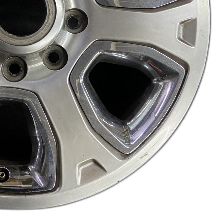 20" DODGE 2500 PICKUP 14 20x8 6 spoke w/chrome inserts opt WRJ Original OEM - Close-Up Detail