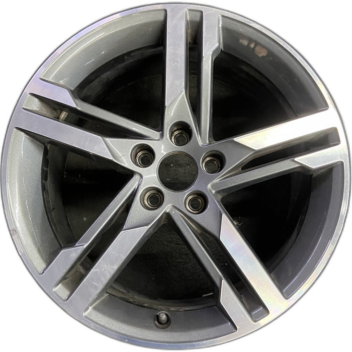 18" AUDI A4 17-18 18x8 , 5 double spoke Original OEM Wheel Rim - Front View