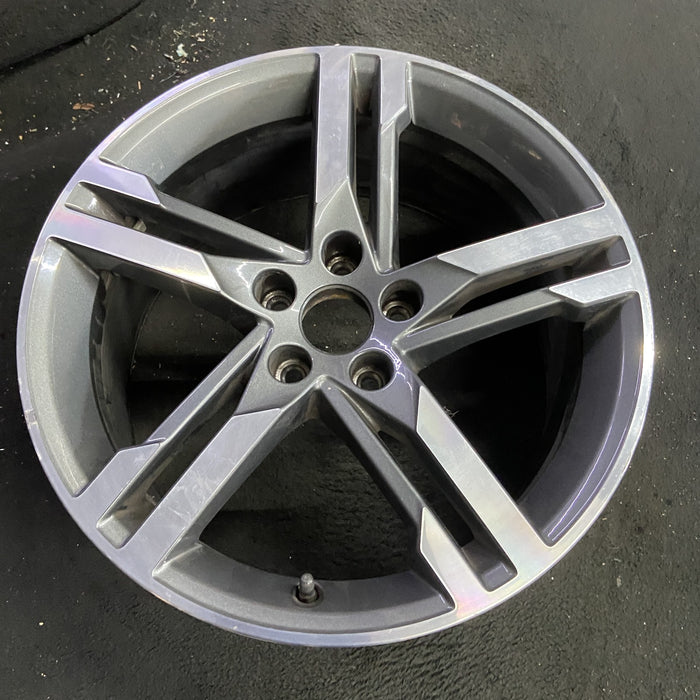 18" AUDI A4 17-18 18x8 , 5 double spoke Original OEM Wheel Rim - Side Profile
