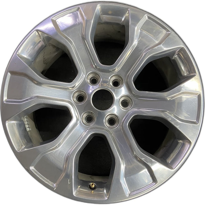 20" FORD F150 PICKUP 21-23 20x8.5 6 spoke polished Original OEM Wheel Rim - Front View