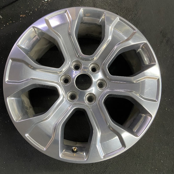 20" FORD F150 PICKUP 21-23 20x8.5 6 spoke polished Original OEM Wheel Rim - Front View