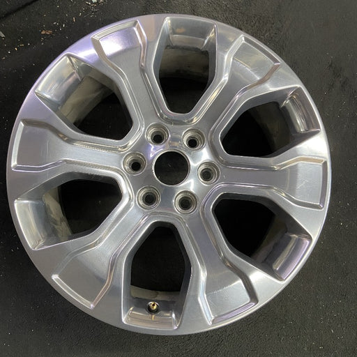 20" FORD F150 PICKUP 21-23 20x8.5 6 spoke polished Original OEM Wheel Rim - Front View