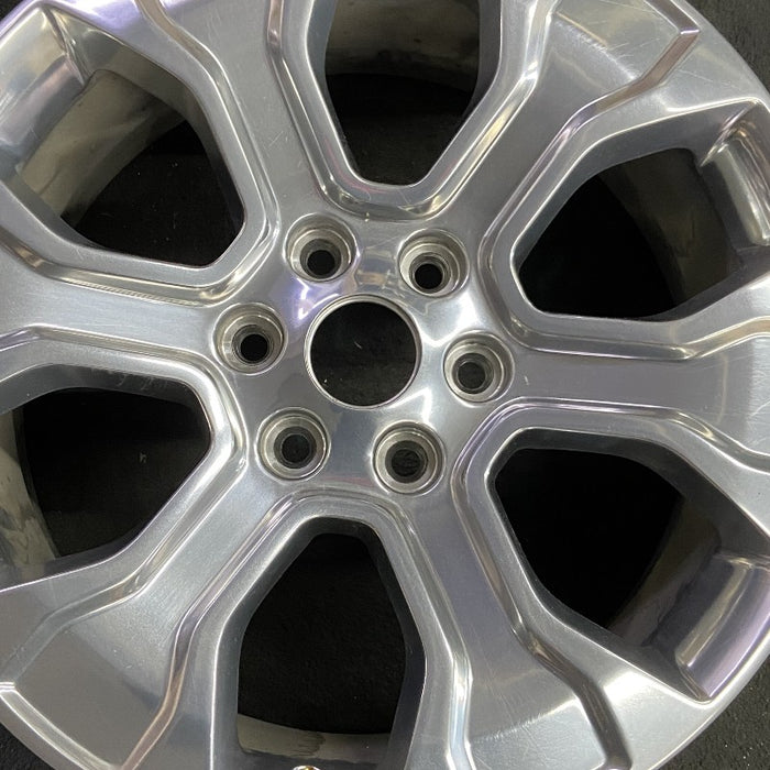 20" FORD F150 PICKUP 21-23 20x8.5 6 spoke polished Original OEM Wheel Rim - Angle View