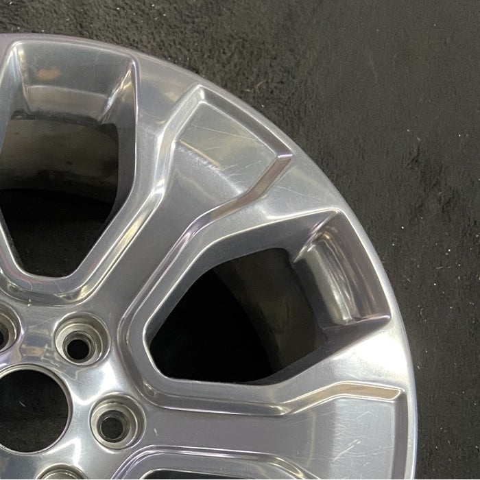 20" FORD F150 PICKUP 21-23 20x8.5 6 spoke polished Original OEM Wheel Rim - Close-Up Detail