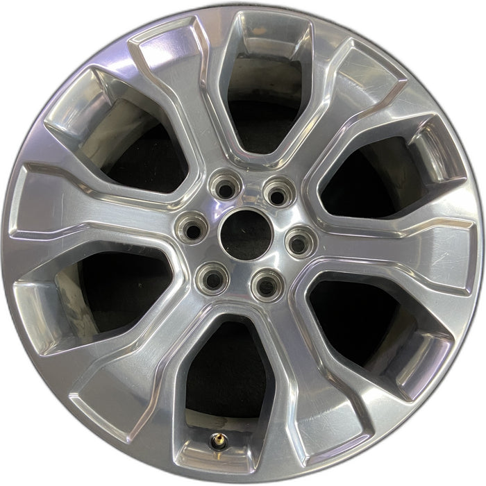 20" FORD F150 PICKUP 21-23 20x8.5, 6 spoke, polished Original OEM Wheel Rim - Front View
