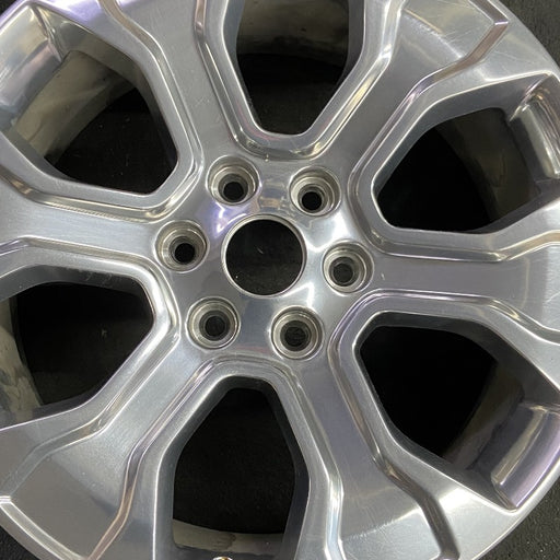 20" FORD F150 PICKUP 21-23 20x8.5 6 spoke polished Original OEM Wheel Rim - Angle View