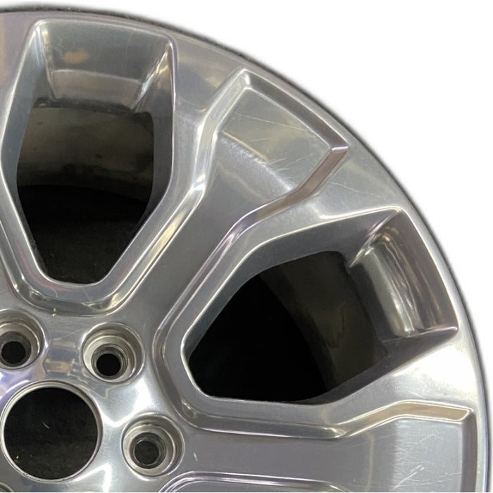 20" FORD F150 PICKUP 21-23 20x8.5 6 spoke polished Original OEM Wheel Rim - Side Profile