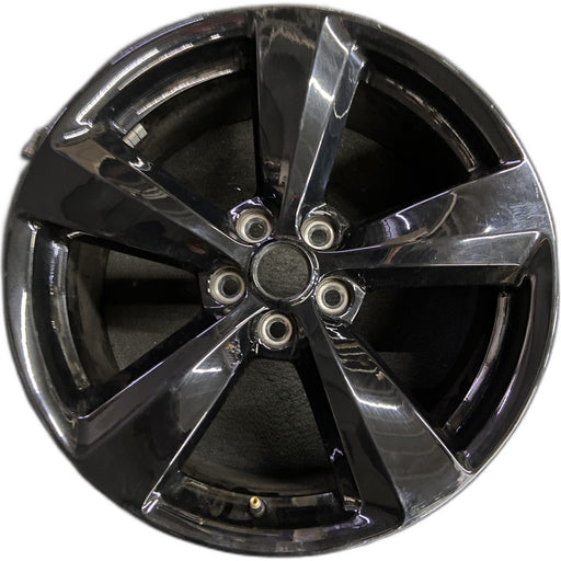 19" MUSTANG 20 19x8.5 , 5 spoke, black Original OEM Wheel Rim - Front View