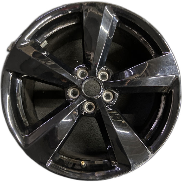 19" MUSTANG 20 19x8.5 , 5 spoke, black Original OEM Wheel Rim - Front View