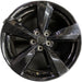 19" MUSTANG 20 19x8.5 , 5 spoke, black Original OEM Wheel Rim - Front View