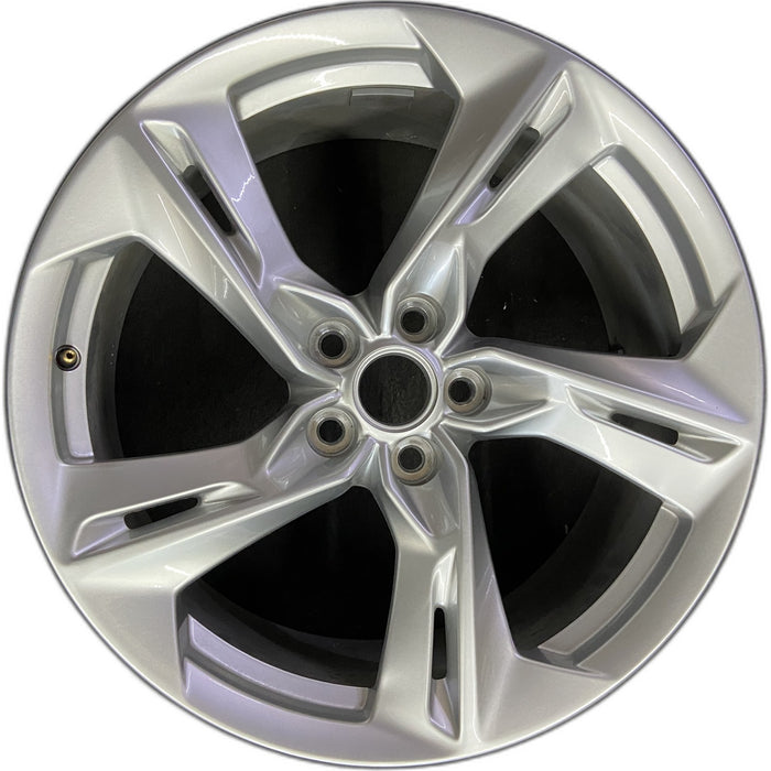 20" CAMARO 19-24 20x8.5, 5 twisted split spoke, bright silver Original OEM - Front View