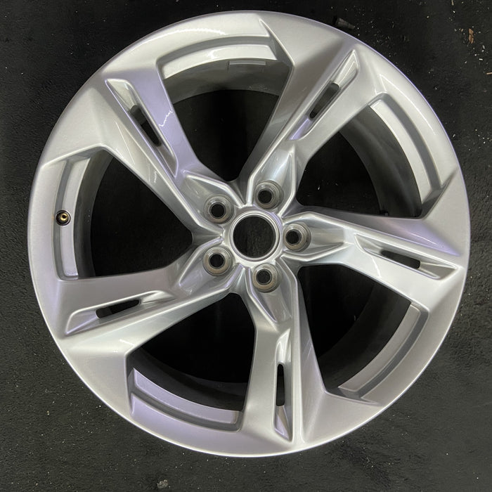 20" CAMARO 19-24 20x8.5, 5 twisted split spoke, bright silver Original OEM - Angle View