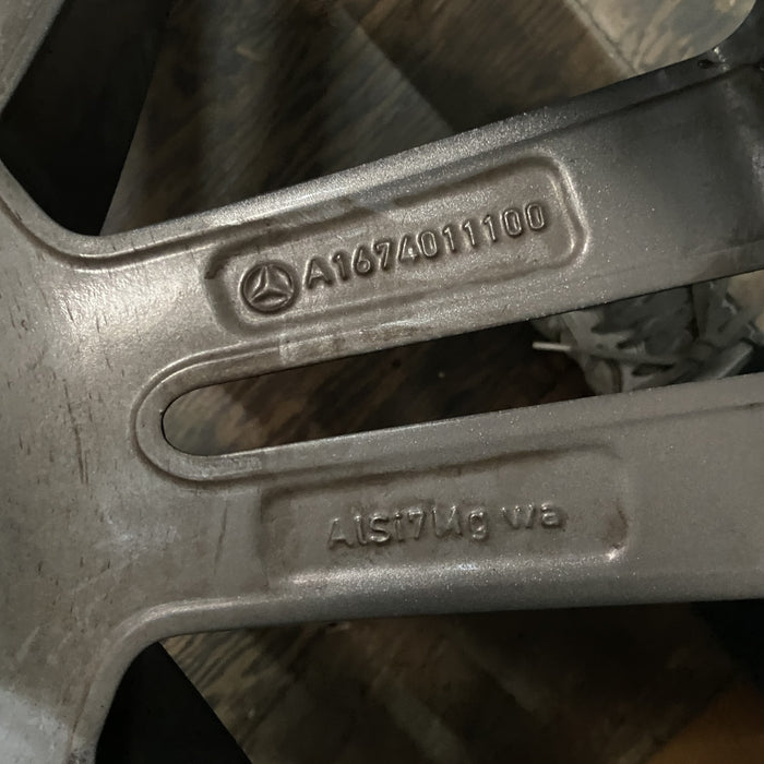 21" MERCEDES GLE-CLASS 20-22 167 Type, GLE350, 21x11, 5 twin spoke Original OEM Wheel Rim