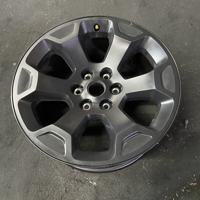 20" DODGE 1500 PICKUP 25 20x9, , 6 spoke, raised spoke, black Original OEM - Close-Up Detail