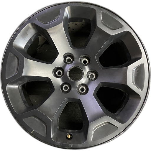 20" DODGE 1500 PICKUP 25 20x9, , 6 spoke, raised spoke, black Original OEM - Front View