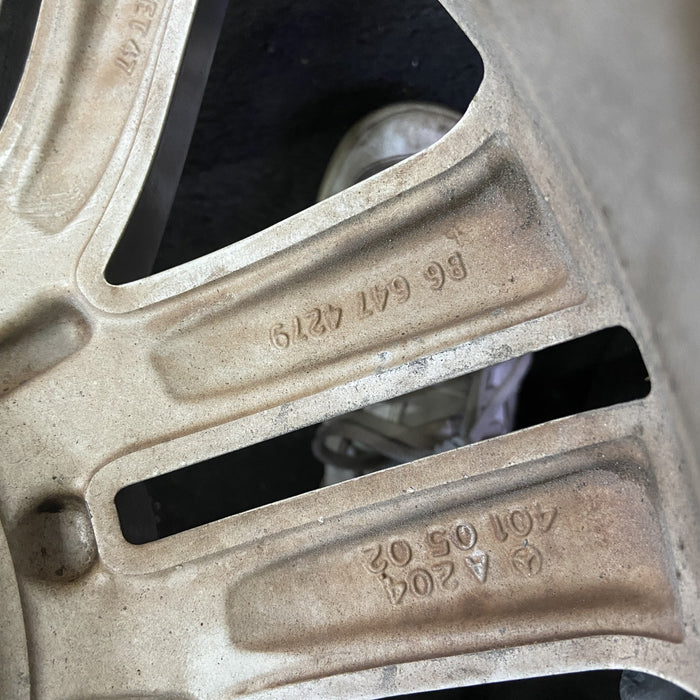 17" MERCEDES C-CLASS 08-09 204 Type; C300, 17x7.5, 14 spoke Original OEM Wheel Rim