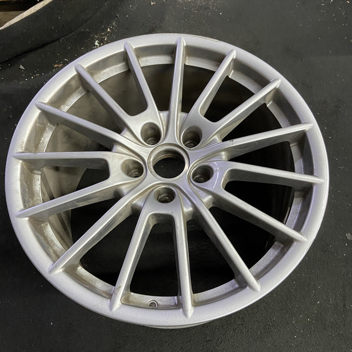 20" PORSCHE PANAMERA 10-13 , 20x11.5, , magnesium finish Original OEM Wheel Rim - Side Profile