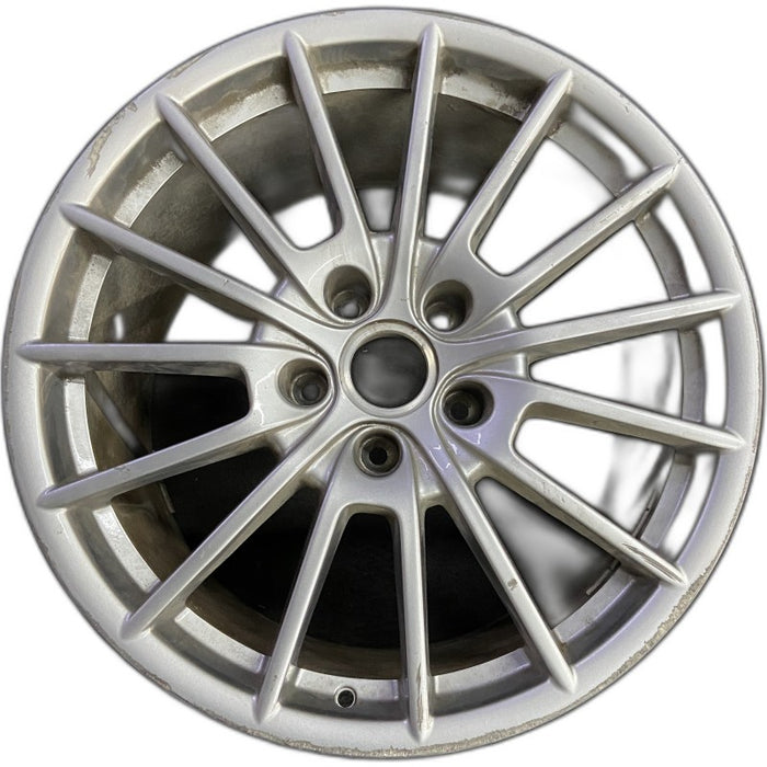 20" PORSCHE PANAMERA 10-13 alloy 20x11.5 15 spoke magnesium finish Original OEM - Front View