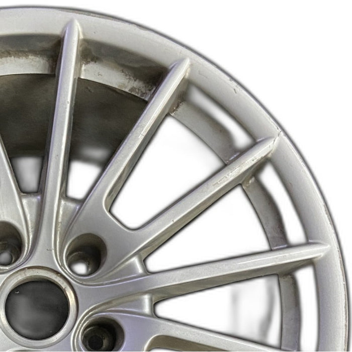 20" PORSCHE PANAMERA 10-13 alloy 20x11.5 15 spoke magnesium finish Original OEM - Side Profile
