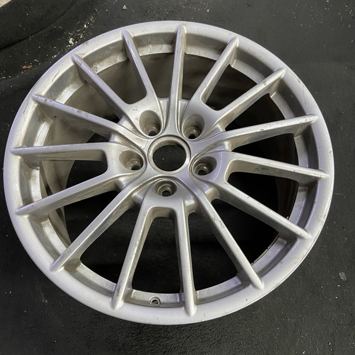 20" PORSCHE PANAMERA 10-16 , 20x9.5, 15 spoke, magnesium finish Original OEM - Side Profile