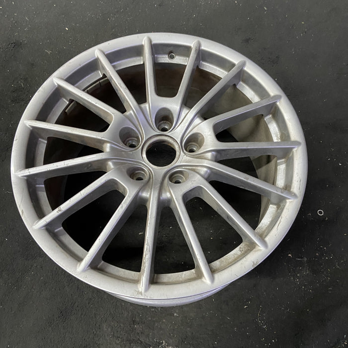 20" PORSCHE PANAMERA 10-16 , 20x9.5, 15 spoke, magnesium finish Original OEM - Close-Up Detail