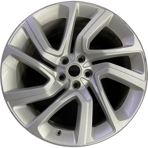 21" RANGE ROVER SPORT 18-22 21x9.5 , 5 spoke , silver Original OEM Wheel Rim - Front View