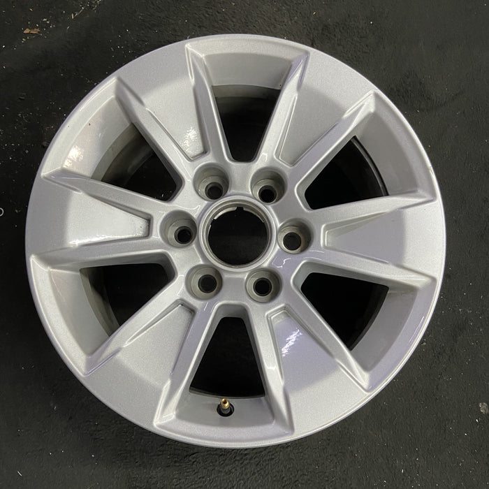 17" SIERRA 1500 PICKUP 19 , 17x8, alloy Original OEM Wheel Rim - Angle View