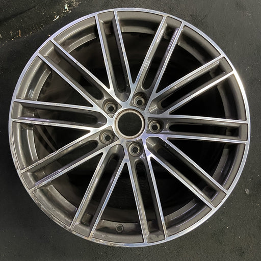 20" PORSCHE 911 17-19 20x11.5, 10 double spoke Original OEM Wheel Rim - Angle View