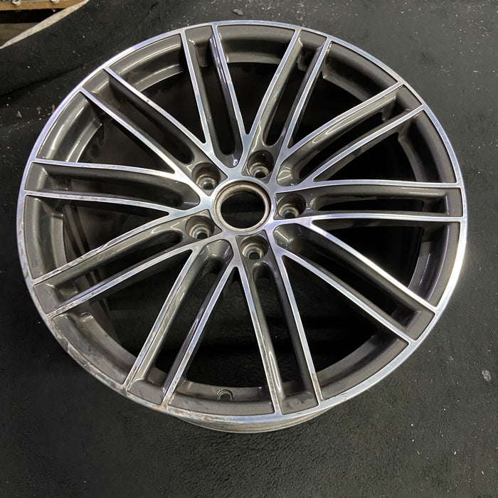 20" PORSCHE 911 17-19 20x11.5, 10 double spoke Original OEM Wheel Rim - Side Profile