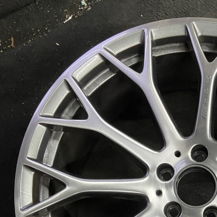 21" MERCEDES S-CLASS 22-25 232 Type SL models 21x9.5 Y spoke 11 spoke silver - Side Profile