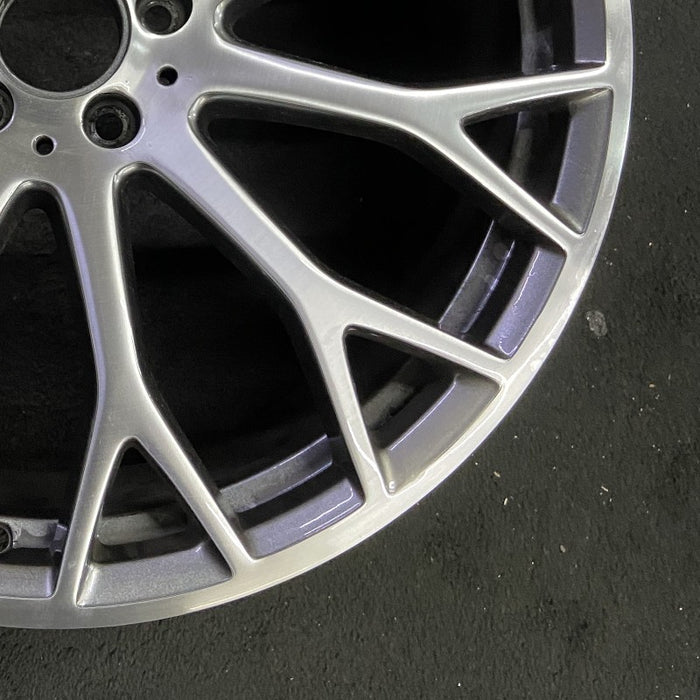 21" MERCEDES S-CLASS 22-25 232 Type SL models 21x9.5 Y spoke 11 spoke silver - Back View