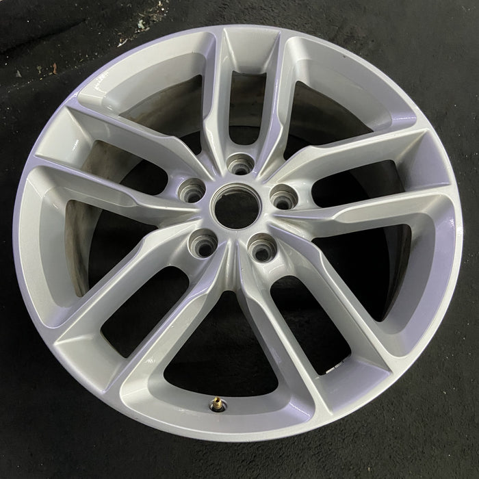 20" DURANGO 21 20x8, , double spoke, silver Original OEM Wheel Rim - Side Profile
