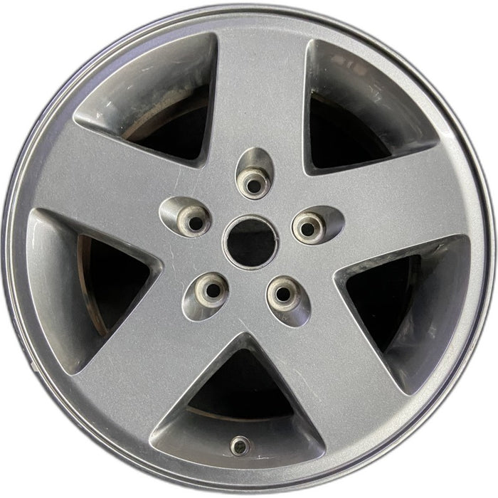 17" WRANGLER 07-08 17x7.5 silver Original OEM Wheel Rim - Front View
