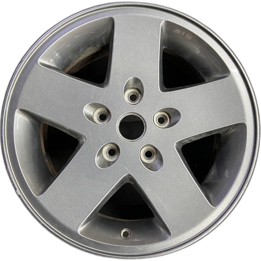 17" WRANGLER 07-08 17x7.5, silver Original OEM Wheel Rim - Front View