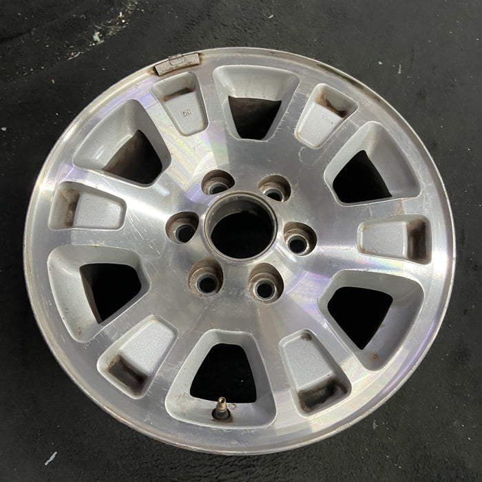 17" SIERRA 1500 PICKUP 05-06 17x7.5, aluminum, opt QF7 Original OEM Wheel Rim - Side Profile