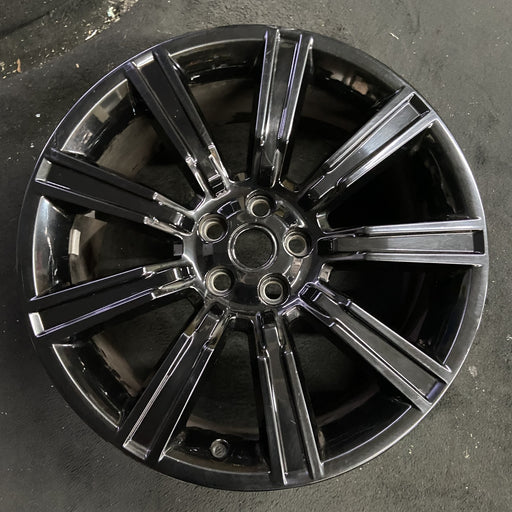 21" RANGE ROVER 17 , 21x9.5, 9 spoke Original OEM Wheel Rim - Angle View